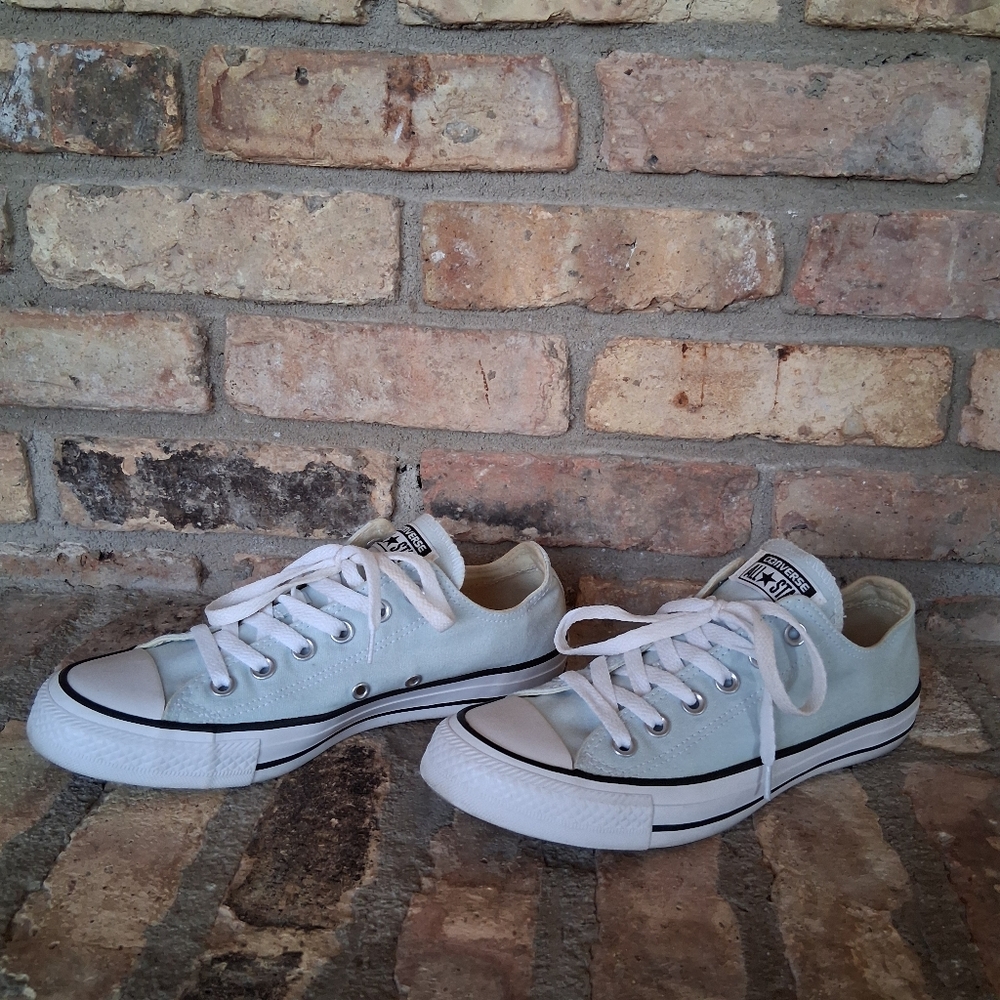 CONVERSE Low Top Canvas Sneakers - Mint